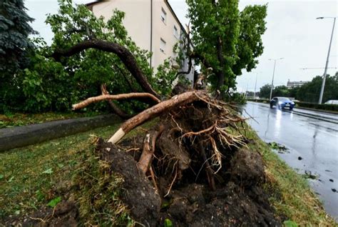 A powerful storm sweeps Croatia and Slovenia after days of heat, killing at least 4 people